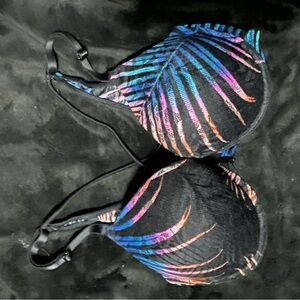*SOLD* Victoria's Secret Black and Multicolor Bra